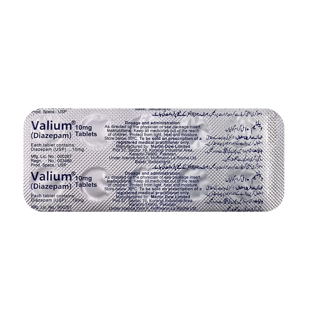 Valium Diazepam 10mg Tablets