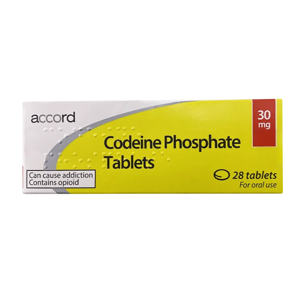 Codeine Phosphate 30mg tablets are a prescription-only medication used in the UK to treat moderate to severe pain