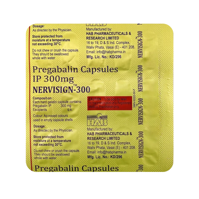 Pregabalin 300mg Capsules (Nervigesic) - Image 2