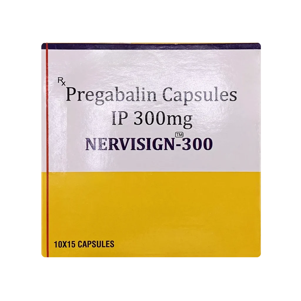 Pregabalin 300mg Nervigesic capsules for nerve pain and epilepsy treatment