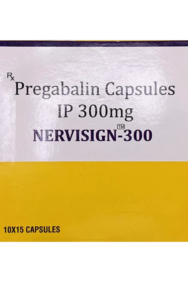 Pregabalin 300mg Nervigesic capsules for nerve pain and epilepsy treatment