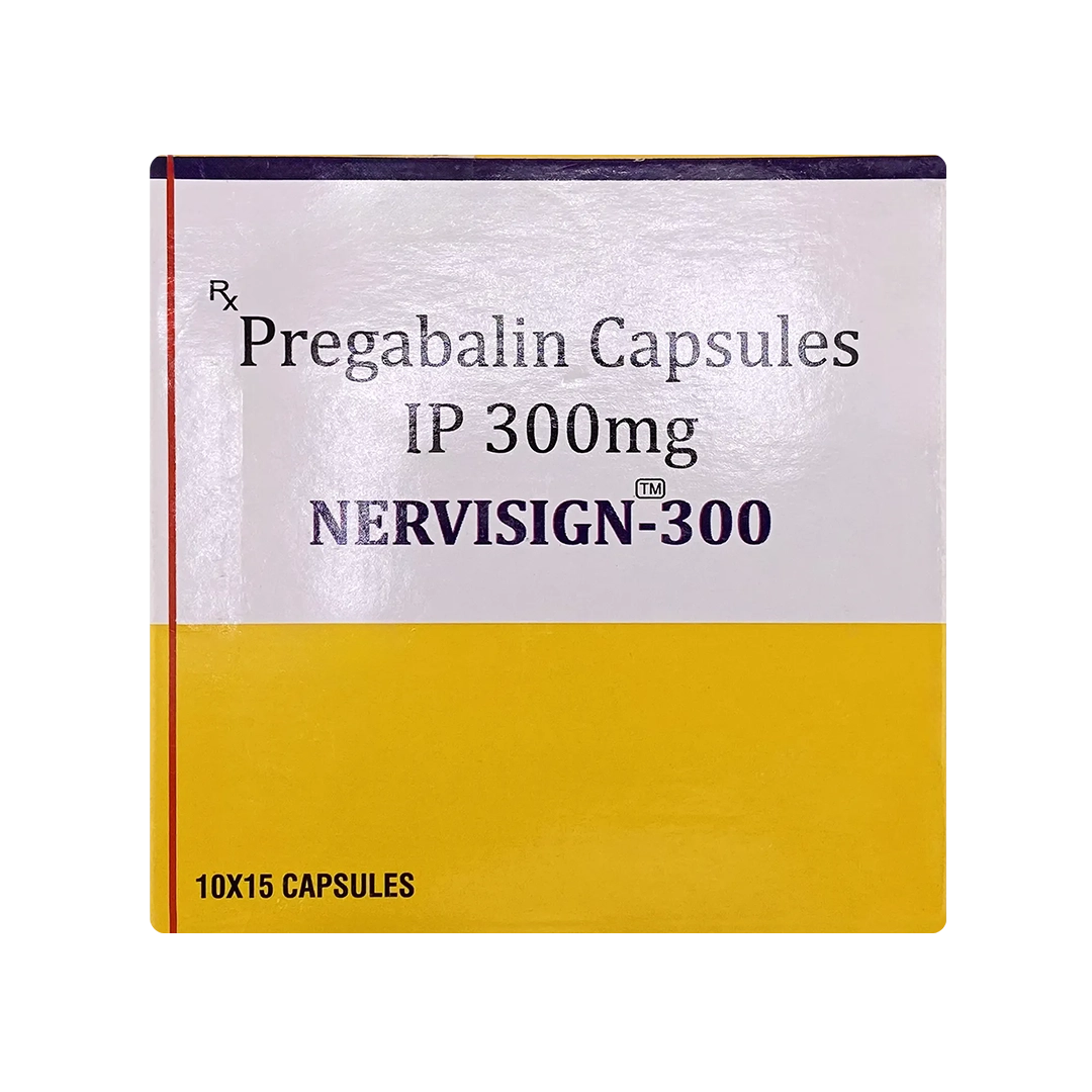 Pregabalin 300mg Nervigesic capsules for nerve pain and epilepsy treatment