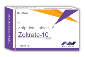 Zolpidem Tartrate 10mg Zoltrate tablets used for short-term insomnia treatment and sleep aid