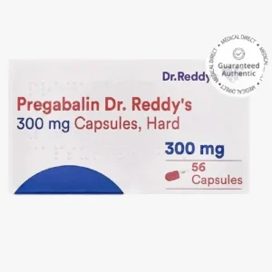 Pregabalin 300mg hard capsules by Dr. Reddy’s for nerve pain and epilepsy treatment